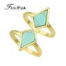 Boho Rhombus Shape Geometric Finger Rings for Women