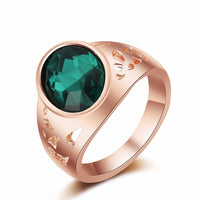 Luxury Exaggerated Wedding Zircon Crystal Rings for Women
