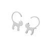 New Fashion Animal Long Tail Cat Stud Earrings for Women