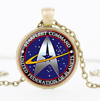 Star Trek Glass Pendant Necklace for Women