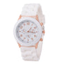 Silicone Rubber Jelly Gel Quartz Analog Watches for Women