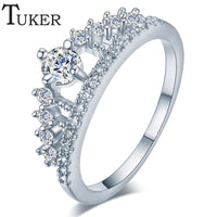 Sterling Silver Engagement wedding ring for women