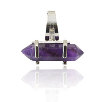 Colorful Crystal Quartz Natural Stone Charm Bullet Shape Ring for Women