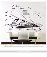 New Customized Train Wall Sticker For Home Decor - sparklingselections