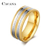 new Gold Stainless Steel Rings For Women