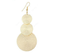 Shining Gold Color Dangle Long Drop Earrings - sparklingselections