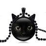 Fashion Black Cat Pendant Necklace