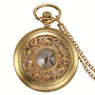 Hollow Leaf Tree Pocket Watch