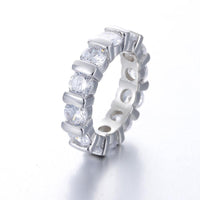 White gold color fashion rings for women - sparklingselections