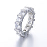 White gold color fashion rings for women