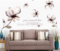 New arrived Romantic Fantasy Flower Wall Stickers