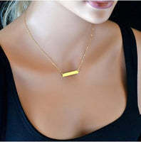 Short Strip Infinity Pendants Necklace - sparklingselections