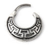 Maze Tribal Fan Round Surgical Steel Septum Clicker Pierced Nose Ring