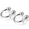 Silver Stainless Steel Star Piercing Nose Ring