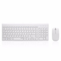 New Ultra Slim Portable Mute Wireless Keyboard Mouse Combo - sparklingselections