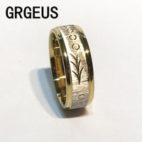 Titanium Gold Classic Stainless Steel Ring - sparklingselections