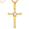 Stainless Steel Cross  Pendant Necklace