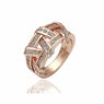 Rose Gold Color Rhinestones Austrian Crystal Ring for Women