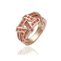 Rose Gold Color Rhinestones Austrian Crystal Ring for Women