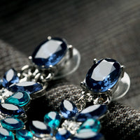 Statement Trendy Elegant Shiny Resin Stone Stud Earrings for Women