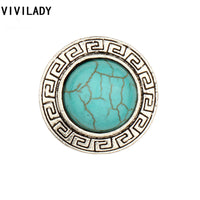 Classic Round Natural Blue Stones Finger Rings for Women (Adjustable)