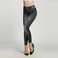 new Women Girl Imitation Stretch Skinny Jeans size m - sparklingselections