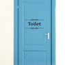 Toilet Door Bathroom Decor Wall Sticker