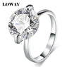 Cubic Zircon White Proposal Rings for Women