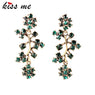 Tide All Match Crystal Branches Clearly Sparkly Earrings for Women