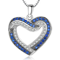 Silver Heart Pendant Necklace - sparklingselections