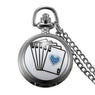Product Silver Poker Pocket Neckalce Pendant Watch