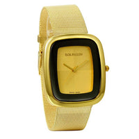 Women Gold Rectangle Wristwatch - sparklingselections