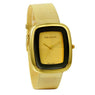 Women Gold Rectangle Wristwatch