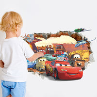 Removable Cars Pattern 3D Wall Sticker for kids room