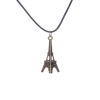 Retro Stainless Steel Eiffel Tower Unisex Pendant Necklace