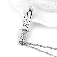 Knife Shape Alloy Pendants Necklace for Women