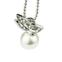 Simulated Pearl with Beautiful Butterfly Pendant Necklace for Women (5038)