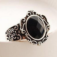Vintage Black Stone Rings For Women (R232)