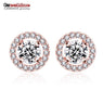 Trendy Stone silver color Stud Earring for women