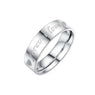 Silver Plated Love Forever Commitment Couple Ring