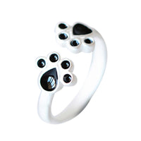 silver cat claw handmade animal ring (Adjustable)