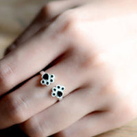 silver cat claw handmade animal ring (Adjustable)