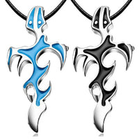 Alloy metal Flame Unisex Pendant Necklace