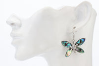 Shell Dragonfly Butterfly Drop Dangle Earrings - sparklingselections