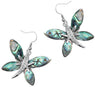 Shell Dragonfly Butterfly Drop Dangle Earrings