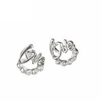 Elegant Crystal Rhinestone Ear Stud Earrings for Women's White Nice Hot Selling Earrings For Gifts