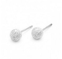 New Stylish Snowball Frosted Ball Earrings