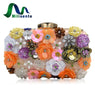 Milisente 2017 New Flower Women Clutches Champagne Beaded Clutch Bag Female Small Party Bags Wedding Purse