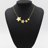 Gold Five-Pointed Star  Chain Pendants Necklaces