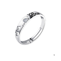 Silver Plated Dolphin Rhinestone Ring for Women (RING-0178)(Adjustable)